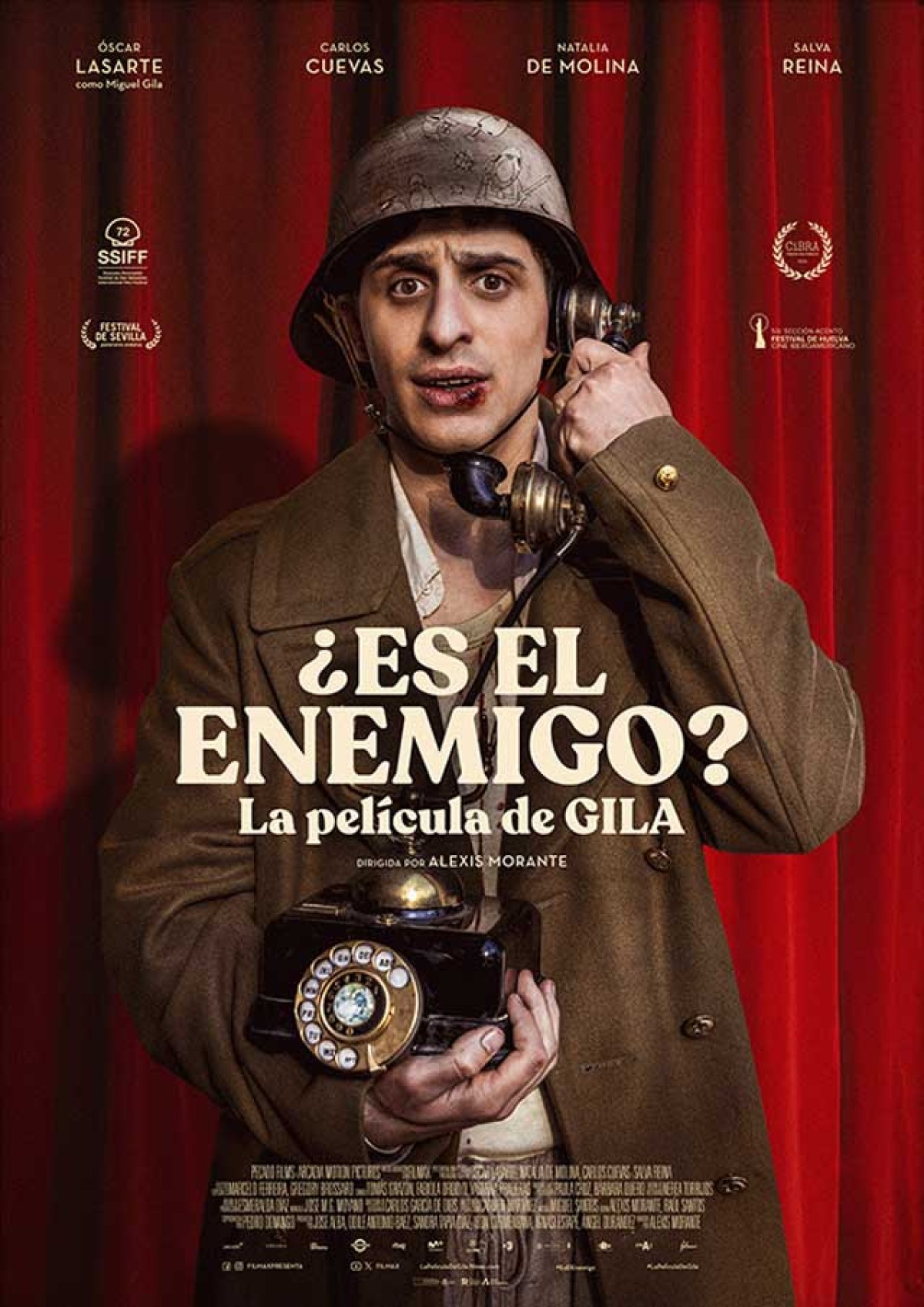 cartel ¿ ES EL ENEMIGO ?  LA PELICULA DE GILA